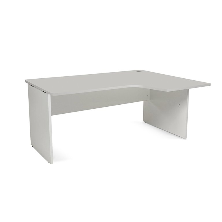 Mesa Rocada Línea Work L a la Derecha 160 x 120 x 80 cm Aluminio/Gris