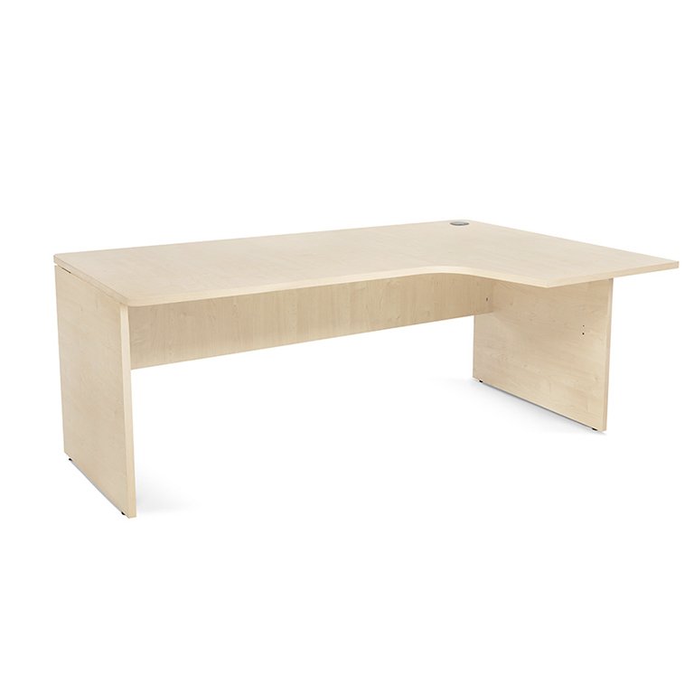 Mesa Rocada Línea Work en L a la Derecha 180 x 120 x 80 cm Haya/Haya