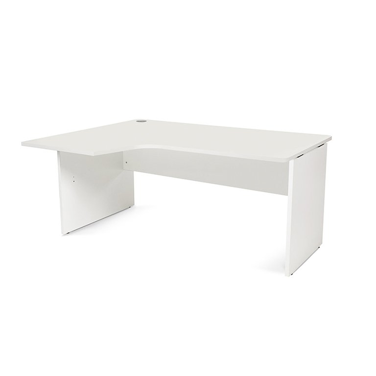 Mesa Rocada Línea Work L a la Izquierda 160 x 120 x 80 cm Blanco/Blanco