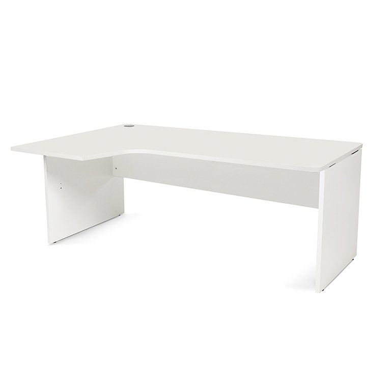 Mesa Rocada Línea Work L a la Izquierda 180 x 120 x 80 cm Blanco/Blanco