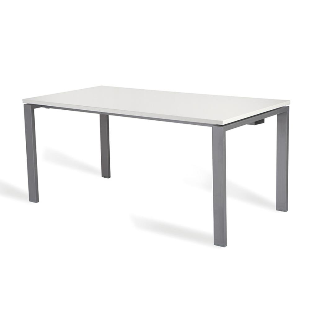Mesa Rocada Línea Total 140 x 80 cm Aluminio / Blanco