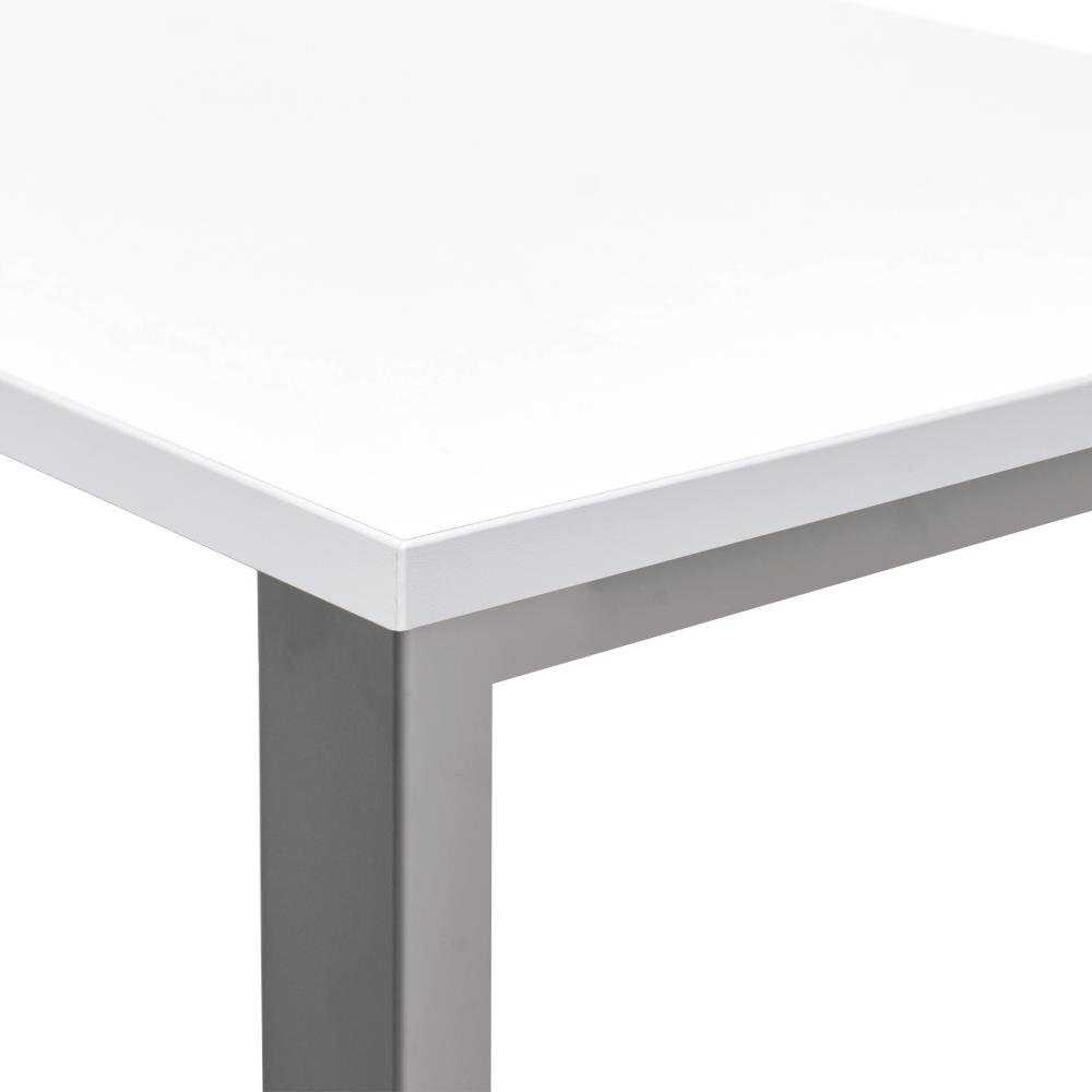 Mesa Rocada Línea Total 160 x 80 cm Aluminio / Blanco