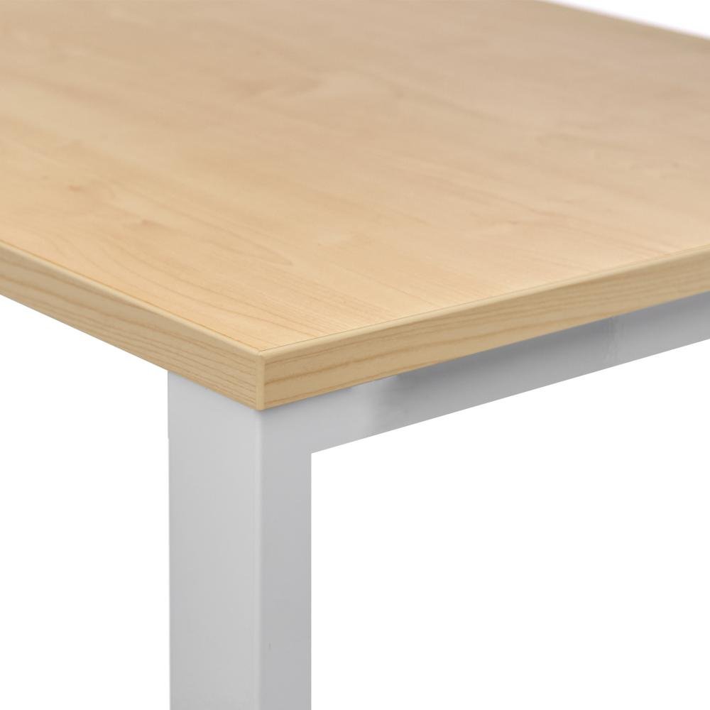 Mesa Rocada Línea Total 160 x 80 cm Blanco / Haya