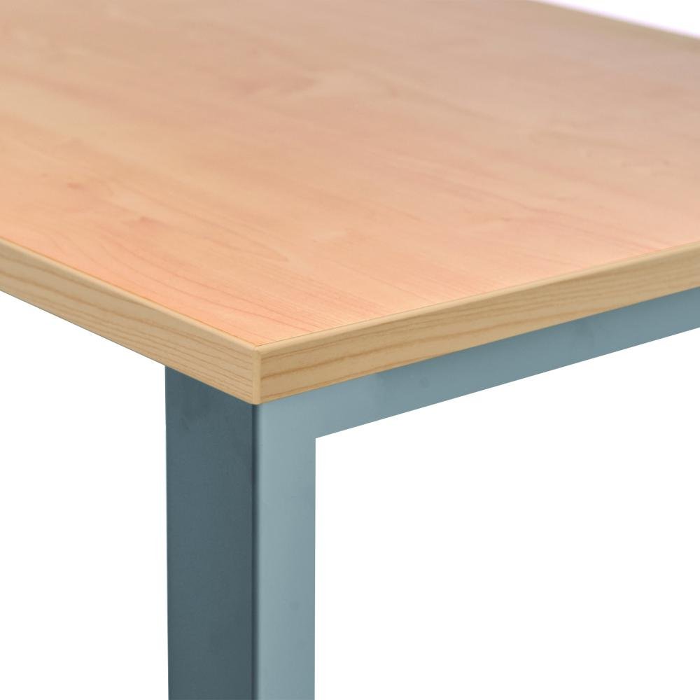 Mesa Rocada Línea Total 200 x 80 cm Aluminio / Haya