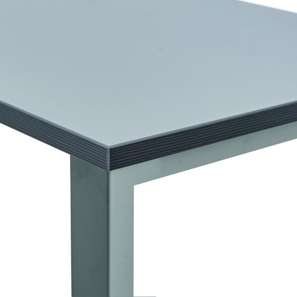 Mesa Rocada Línea Total 200 x 80 cm Aluminio / Gris