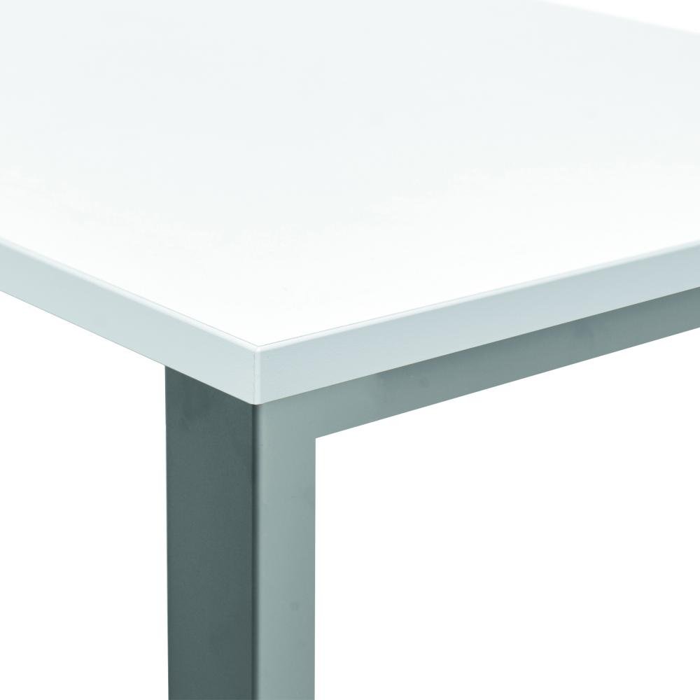 Mesa Rocada Línea Total 200 x 80 cm Aluminio / Blanco