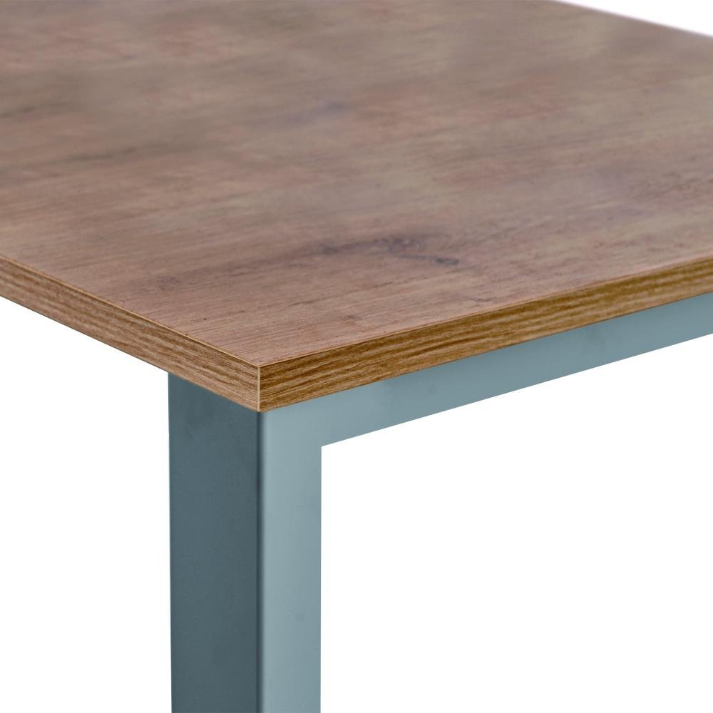 Mesa Rocada Línea Total 200 x 80 cm Aluminio / Roble