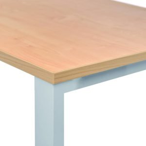 Mesa Rocada Línea Total 200 x 80 cm Blanco / Haya