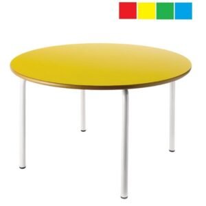 Mesa Infantil Redonda Diámetro 120 cm Altura 54 cm Acero