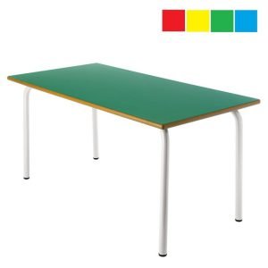 Mesa Infantil Rectangular 120 x 60 x 60 cm Altura 52 cm Acero