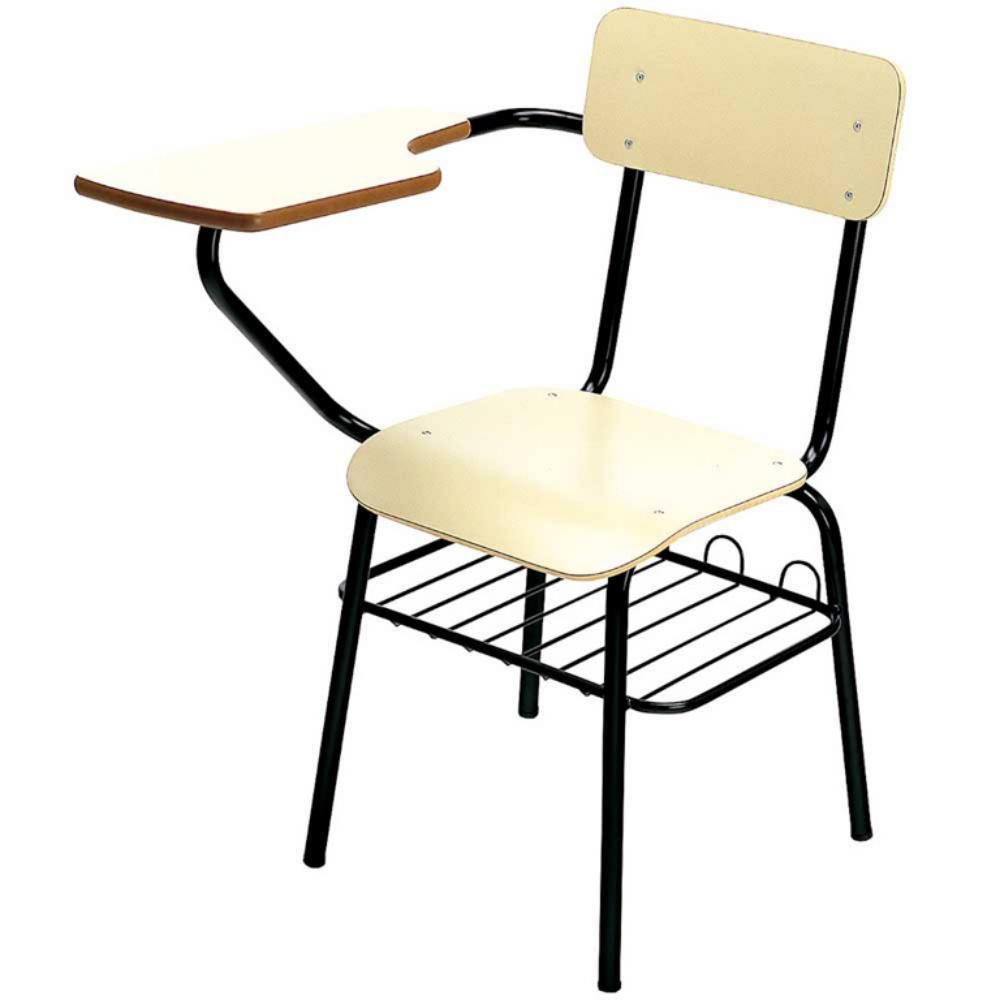 Silla Escolar con Rejilla y Pala Altura 82 cm