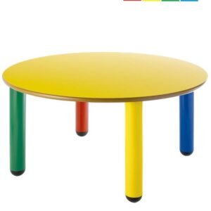 Mesa Infantil Redonda Diámetro 120 cm Altura 46 cm PP