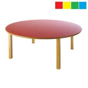 Mesa Infantil Redonda Diámetro 120 cm Altura 54 cm Haya