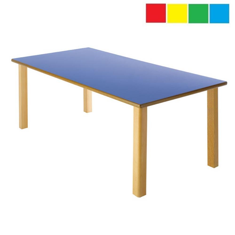 Mesa Infantil Rectangular 120 x 60 x 60 cm Altura 46 cm Haya