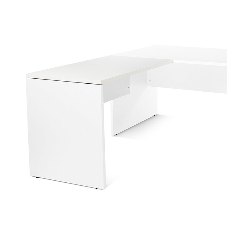 Ala de Mesa Rocada Línea Work 100 x 60 x 72 cm Blanco/Blanco