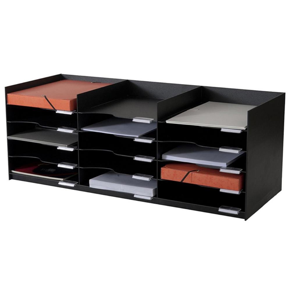 Clasificador Horizontal Armario PaperFlow 15 Bandeja Negro