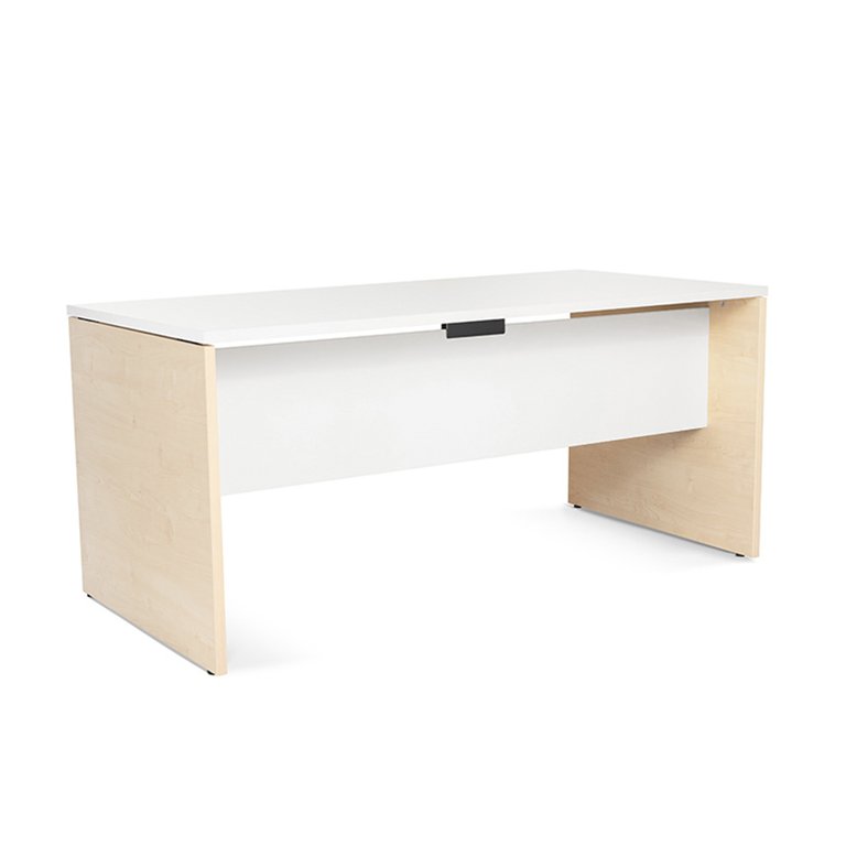 Mesa Rocada Línea Work 160 x 80 cm Haya/Blanco
