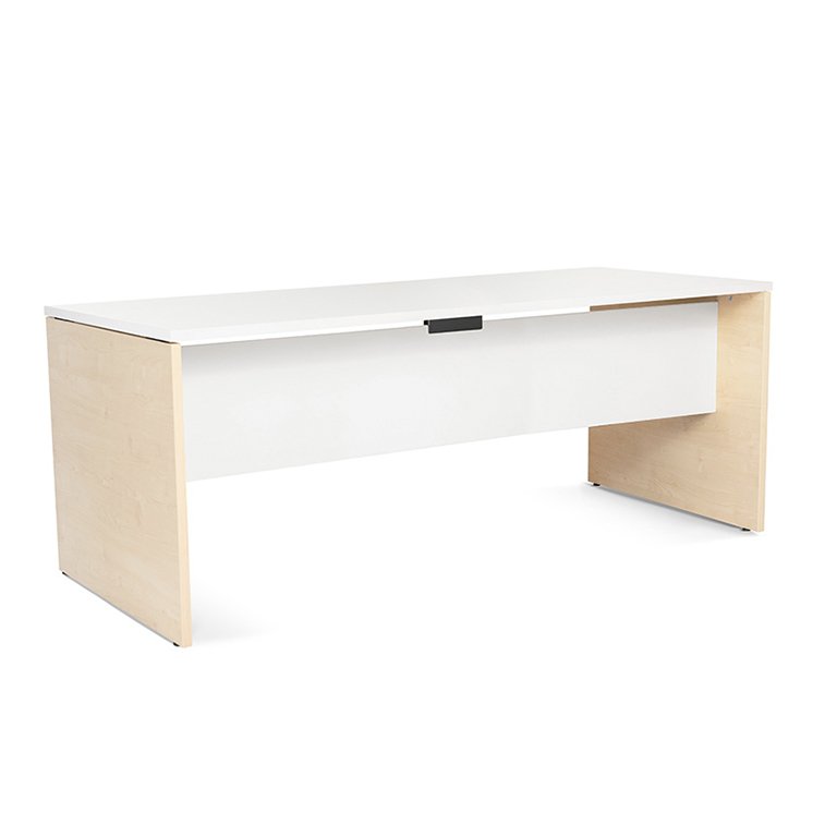 Mesa Rocada Línea Work 180 x 80 cm Haya/Blanco