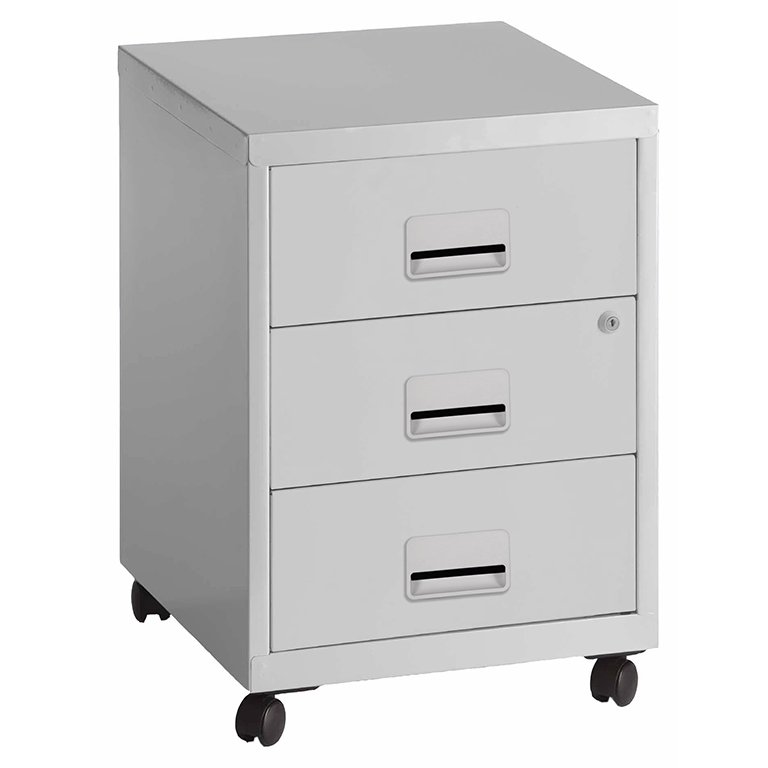 Cajonera Ruedas Pierre Henry Combi 3 Cajones Gris