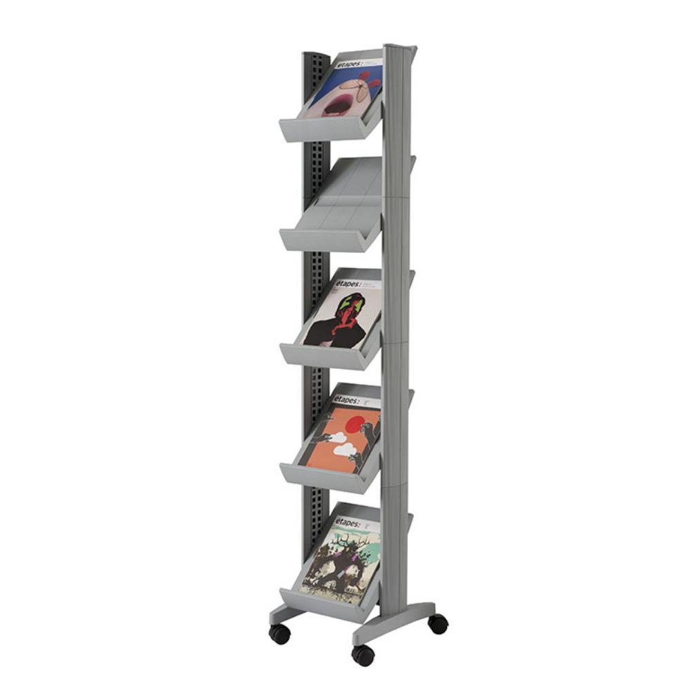 Expositor Movil Paperflow Compac Plata