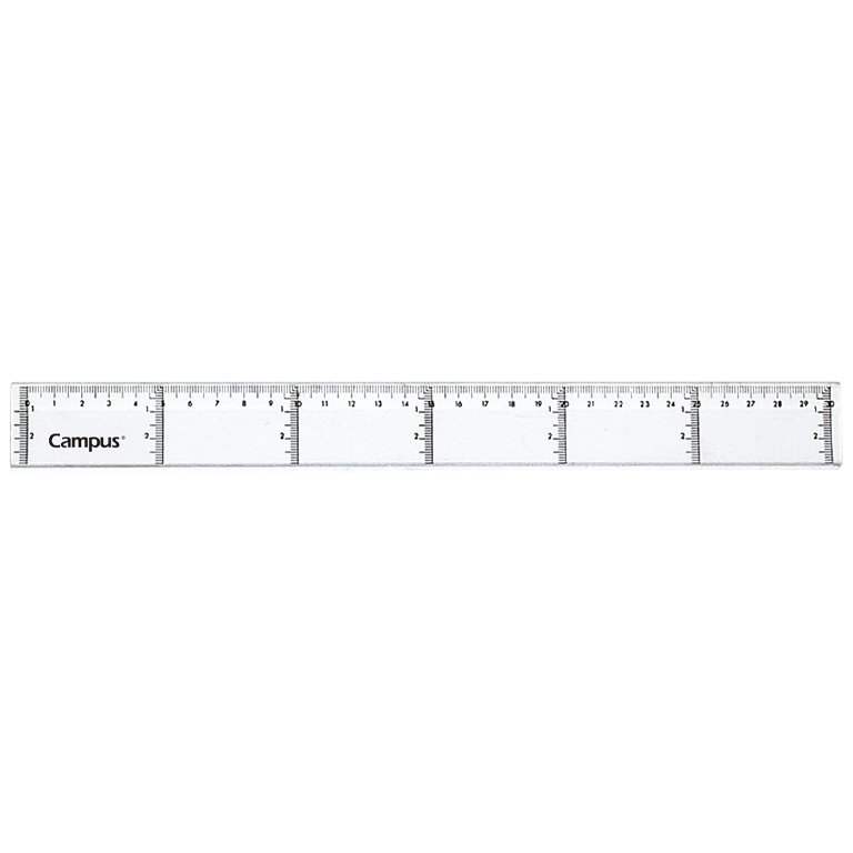 Regla Campus Plástico 30 cm