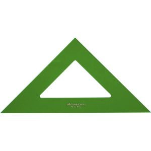 Escuadra Faber-Castell Gama Verde Plástico 28 cm