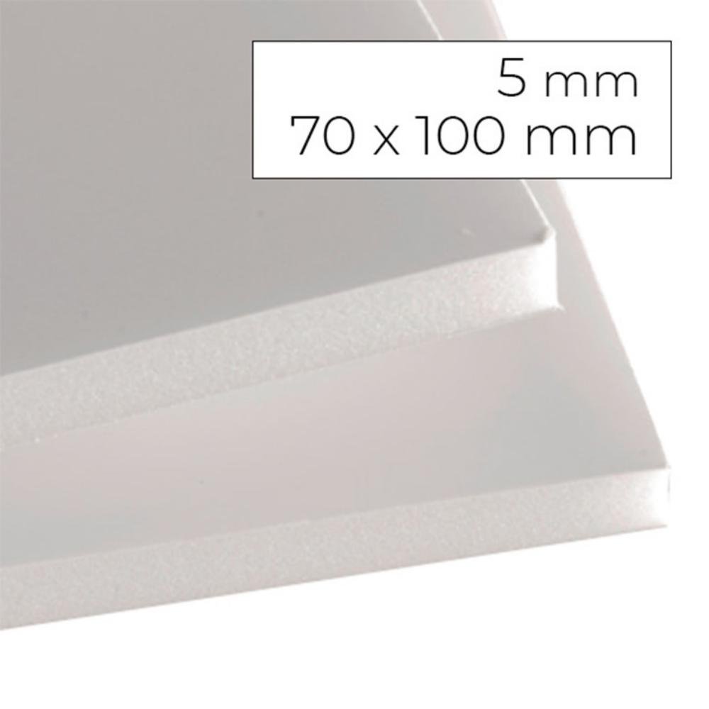 Cartón Pluma Yosan Espesor 5mm 70 x 100 mm Blanco