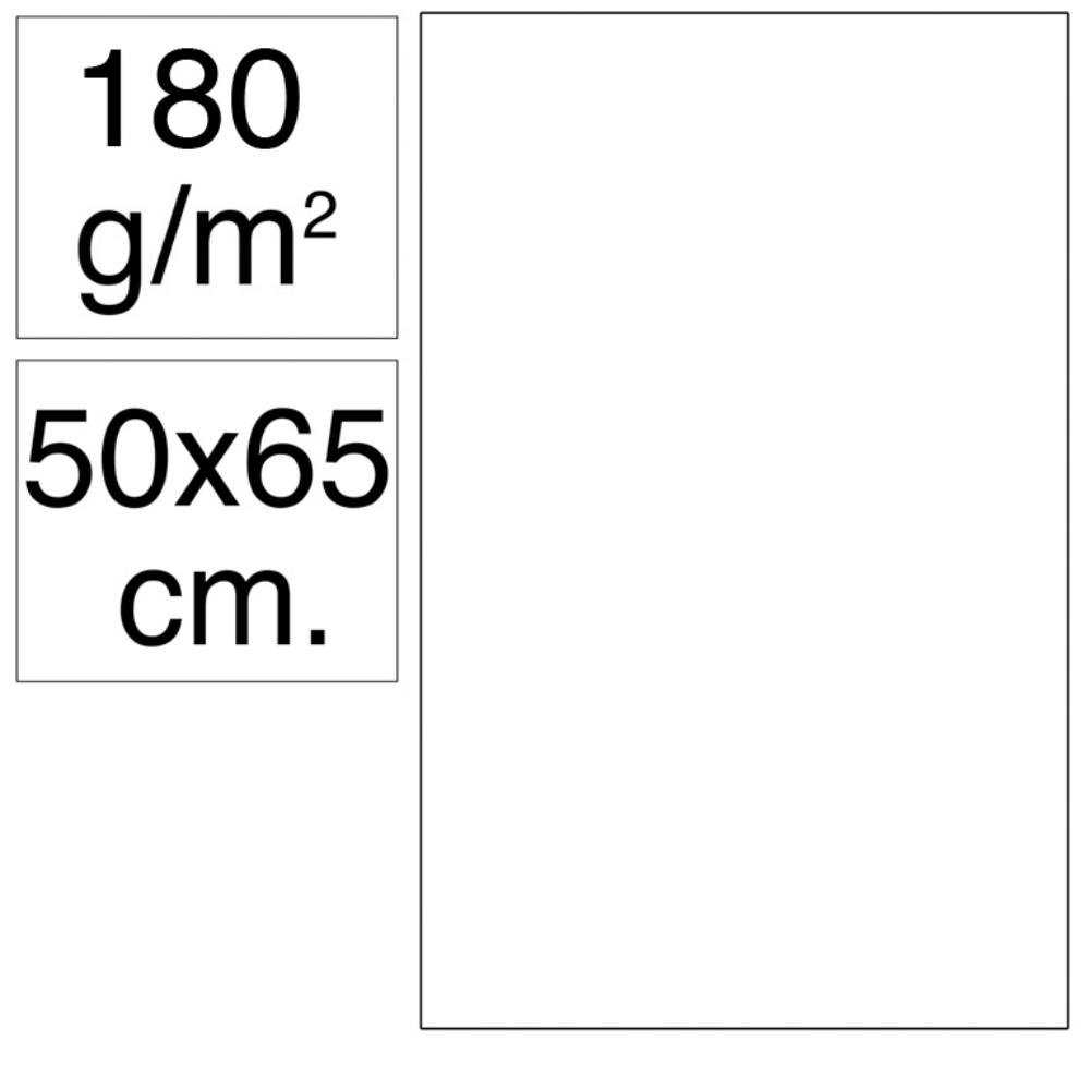 Cartulina Campus 500 x 650 mm 180g Blanco