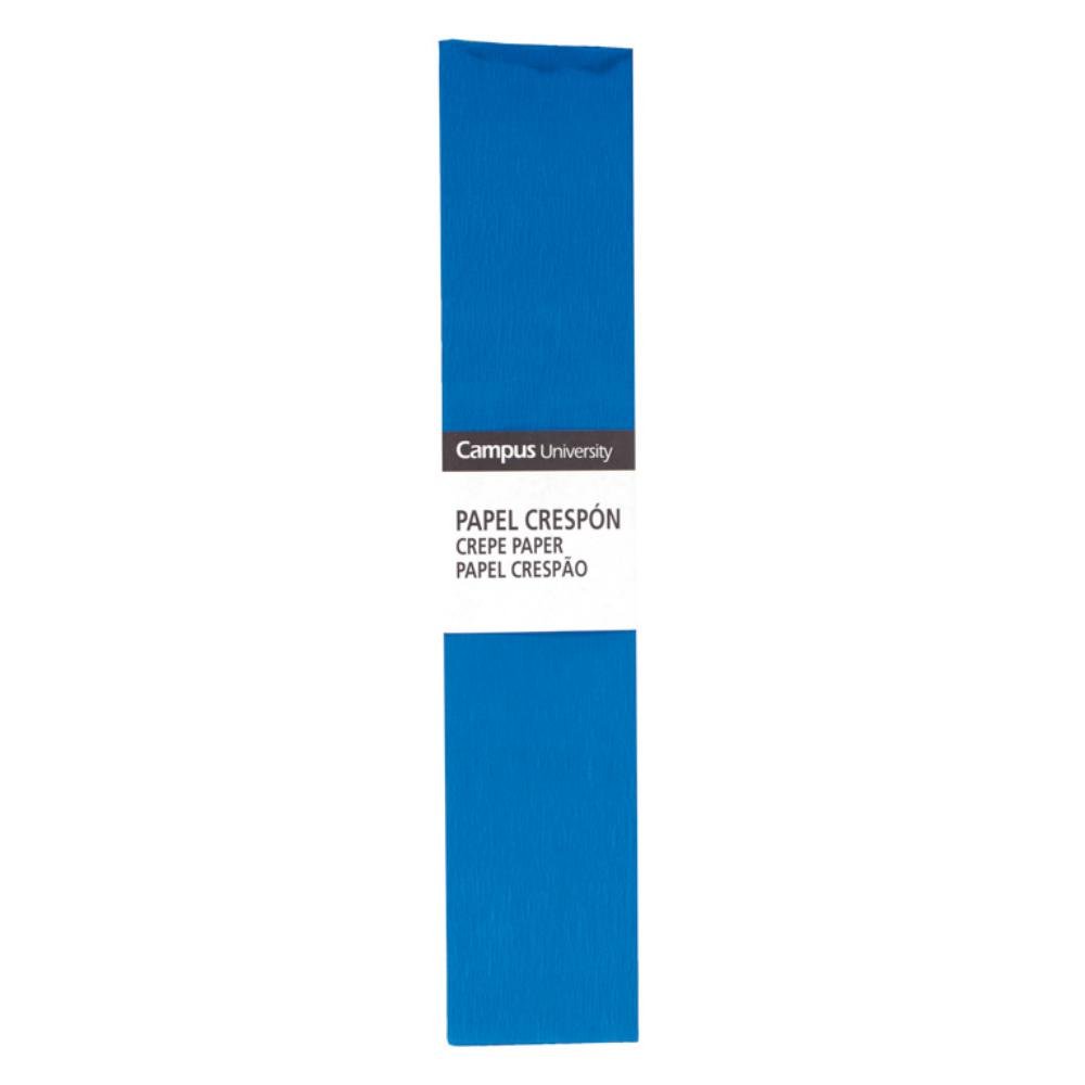 Papel Crespón Campus College 50cm x 2m Azul Cobalto