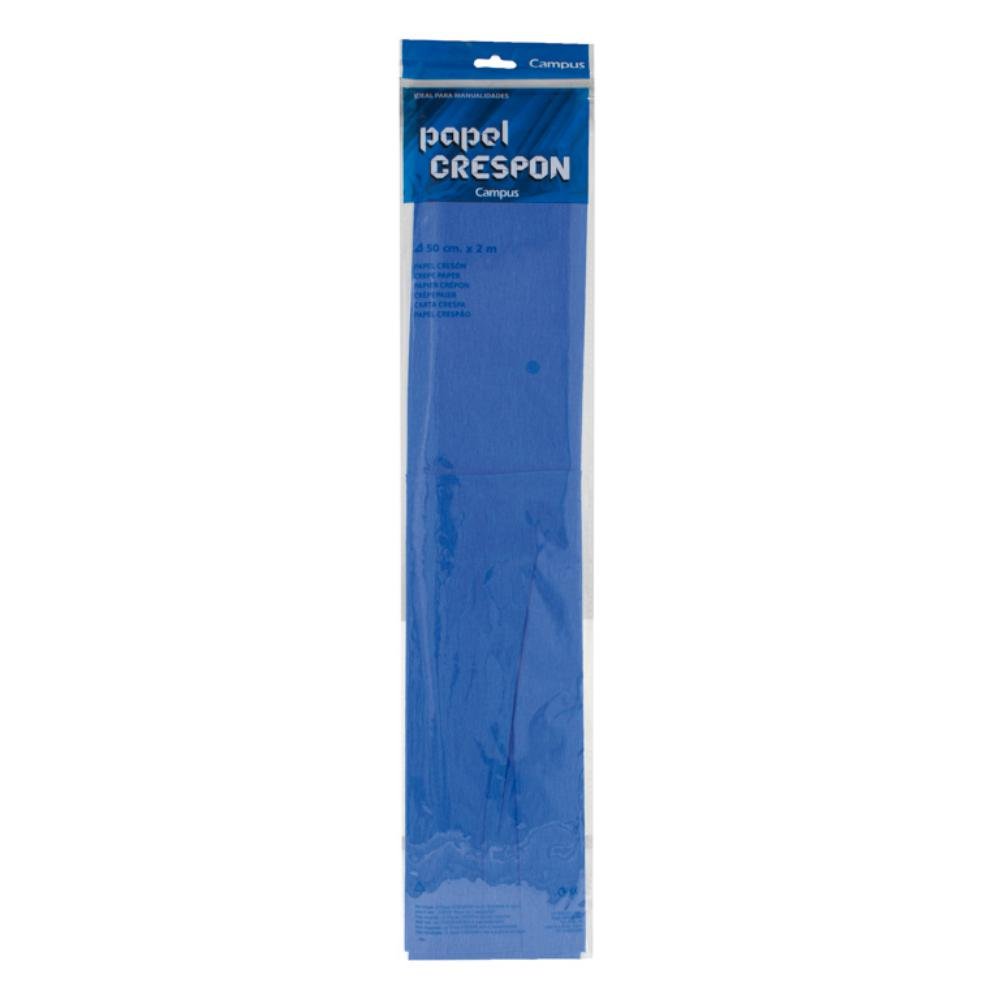 Papel Crespón Campus College 50cm x 2m Azul Marino