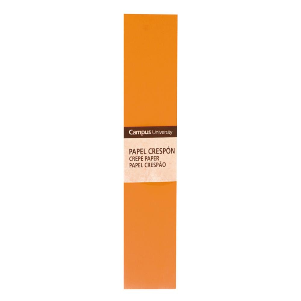 Papel Crespón Campus College 50cm x 2m Naranja