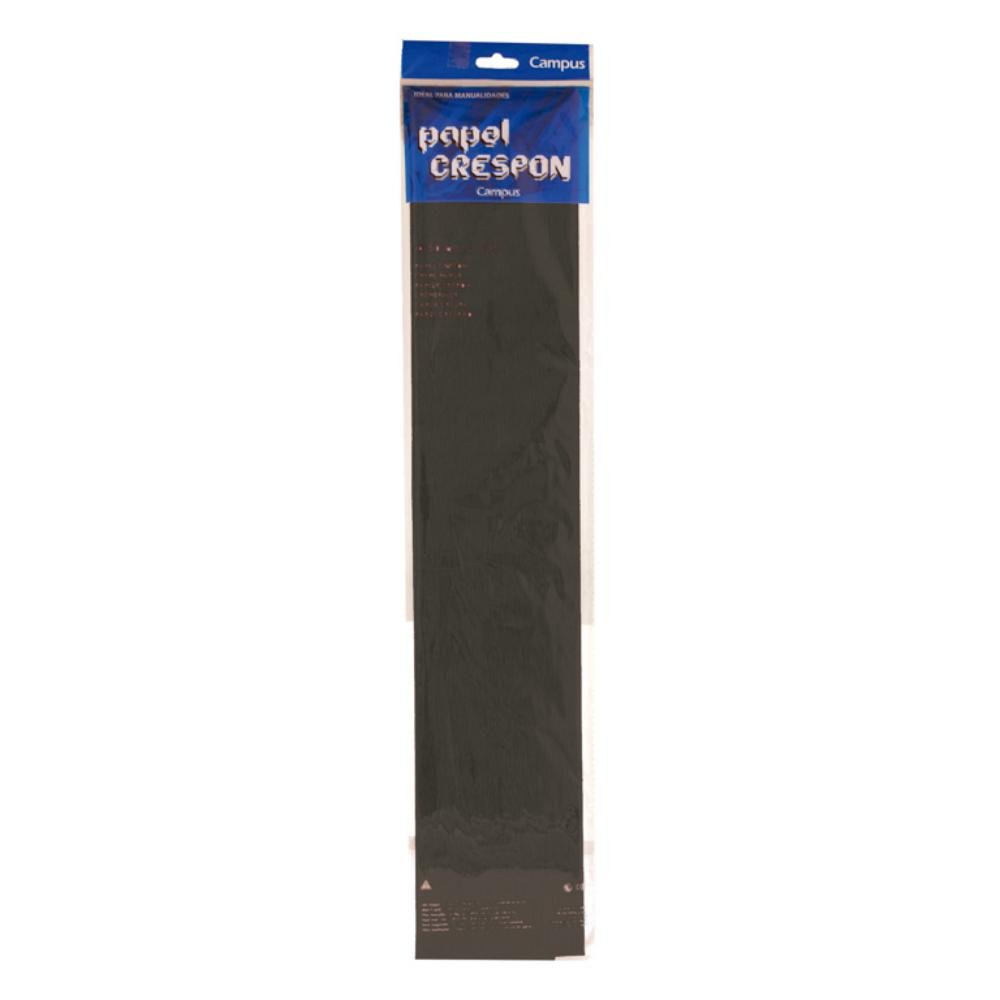 Papel Crespón Campus College 50cm x 2m Negro