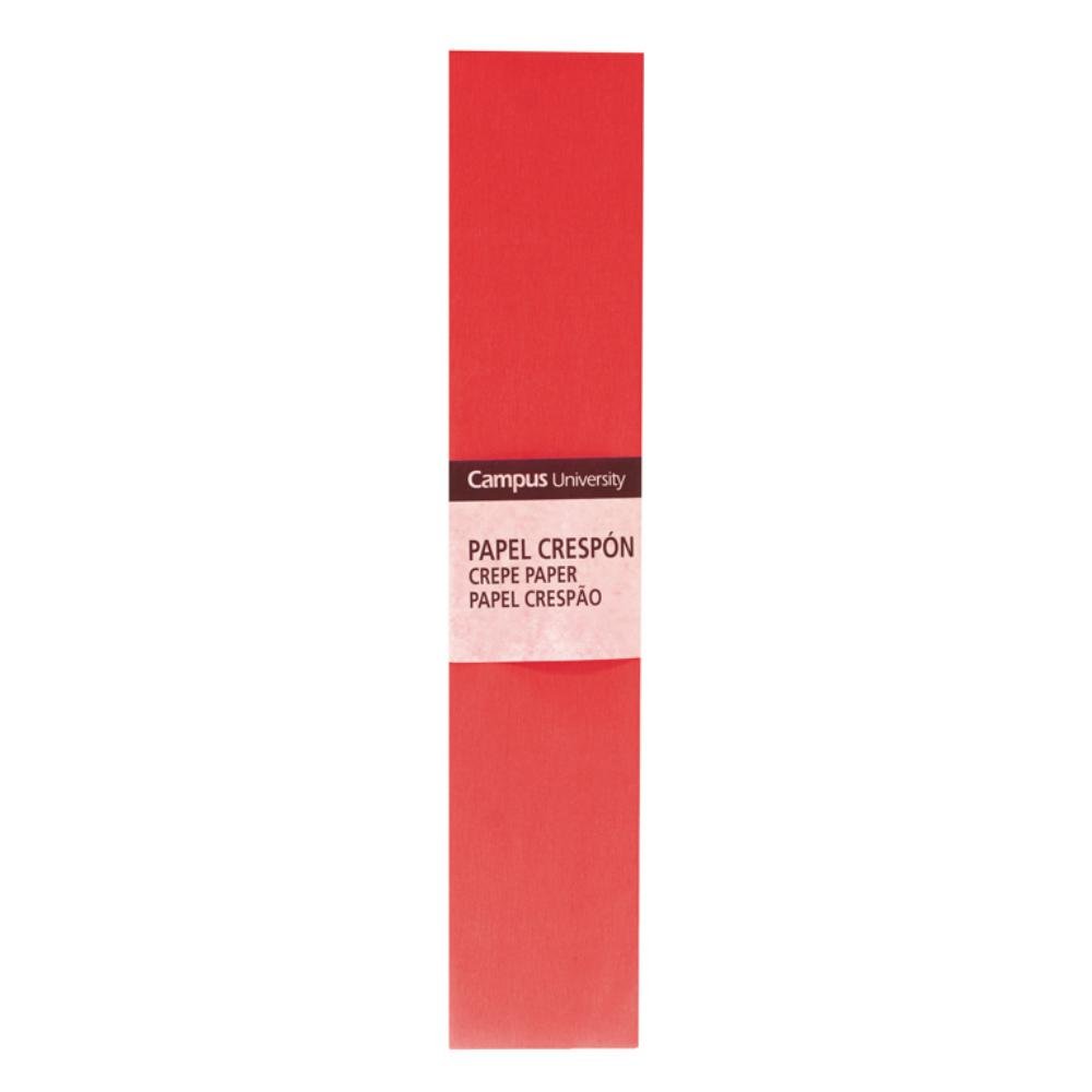 Papel Crespón Campus College 50cm x 2m Rojo
