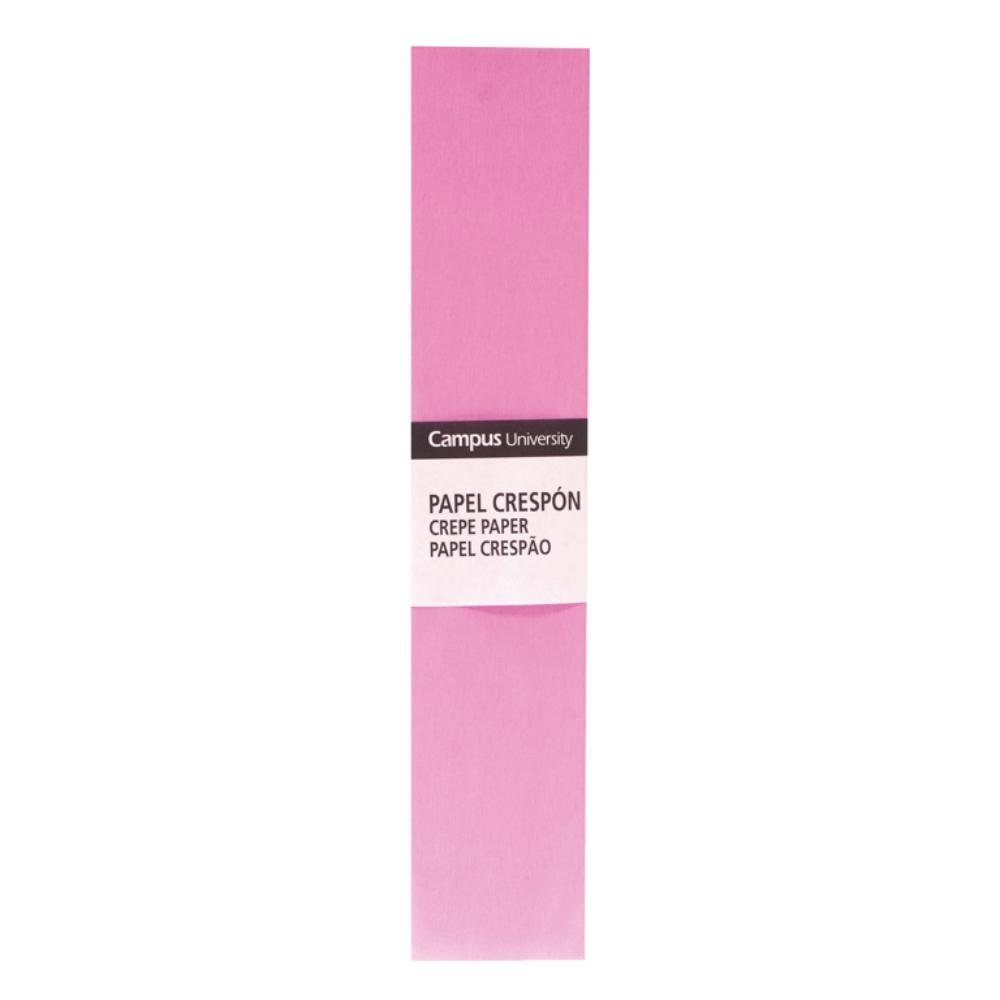 Papel Crespón Campus College 50cm x 2m Rosa Medio