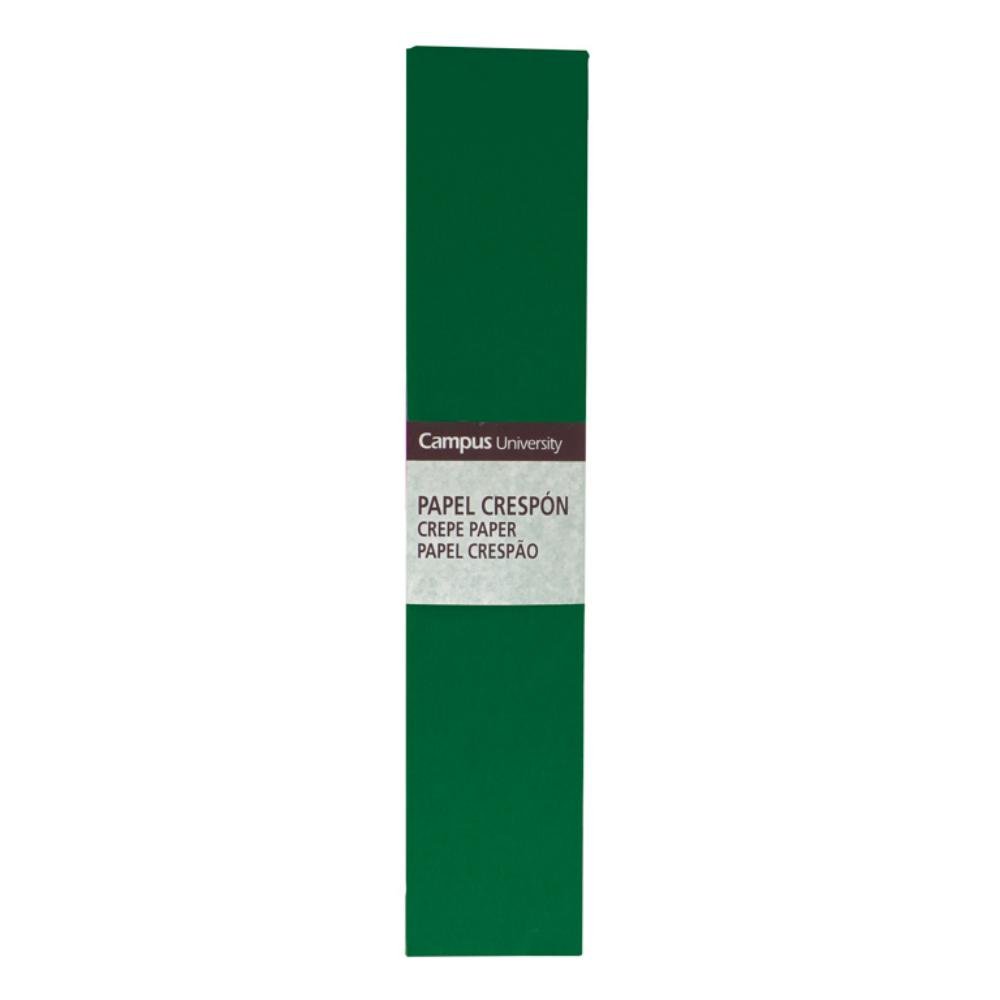 Papel Crespón Campus College 50cm x 2m Verde Oscuro