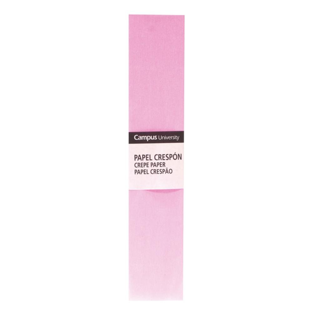 Papel Crespón Campus College 50cm x 2m Rosa Claro