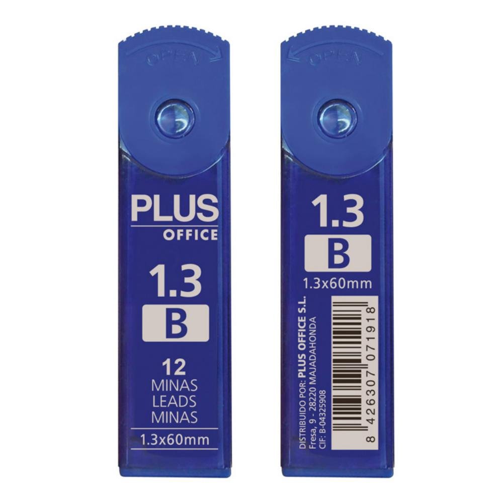 Minas Plus Office 1,3 mm B Estuche 12 Minas