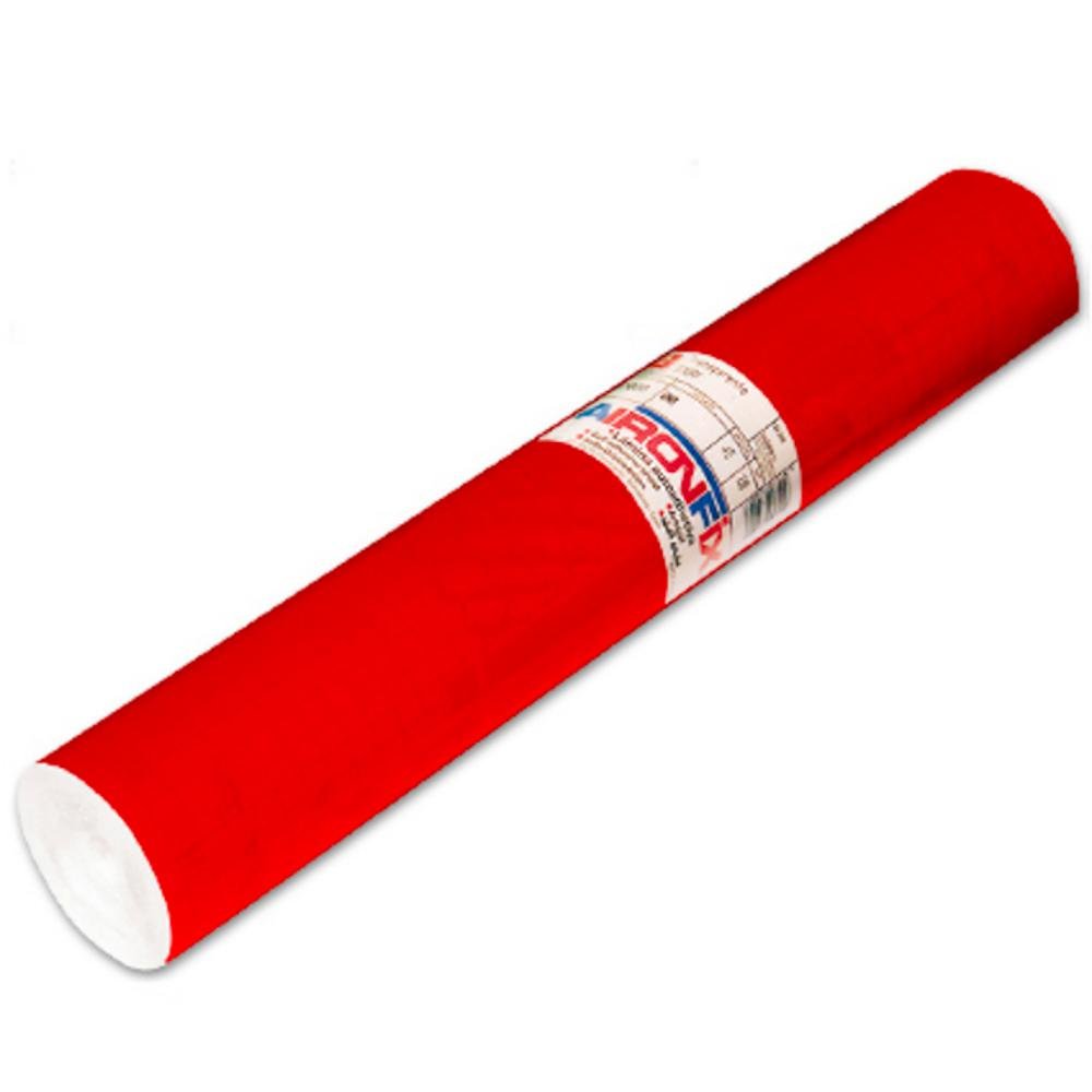 Forro Plástico Adhesivo Aironfix Brillo 0,45 x 20 m Rojo