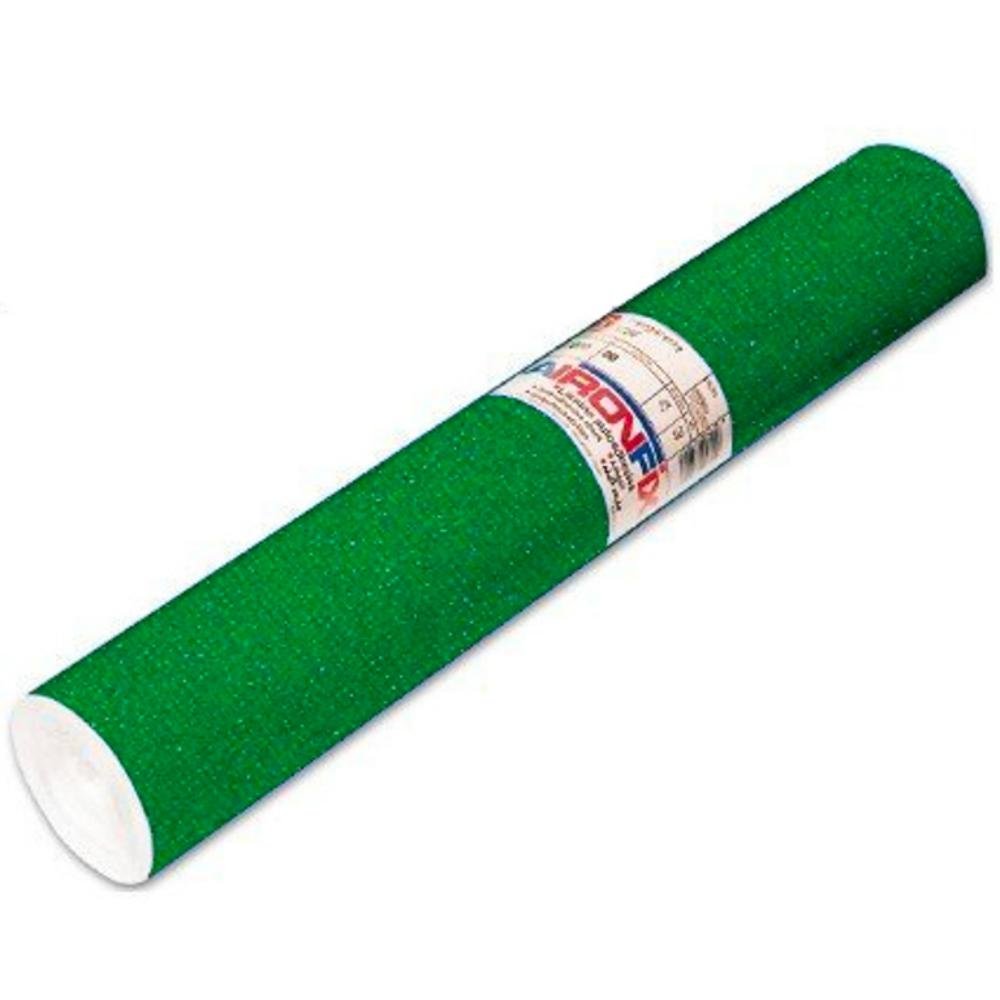 Forro Plástico Adhesivo Aironfix Terciopelo 0,45 x 10 m Verde