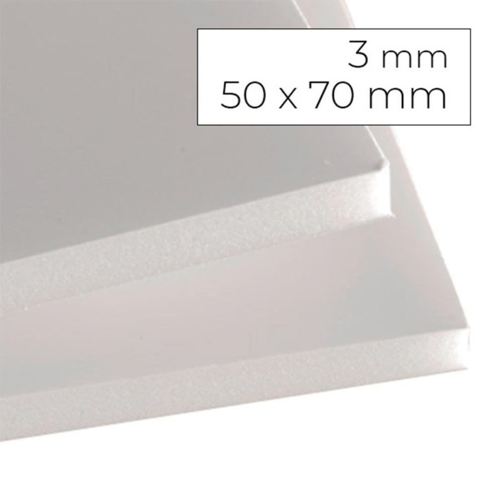 Cartón Pluma Yosan Espesor 3mm 50 x 70 mm Blanco