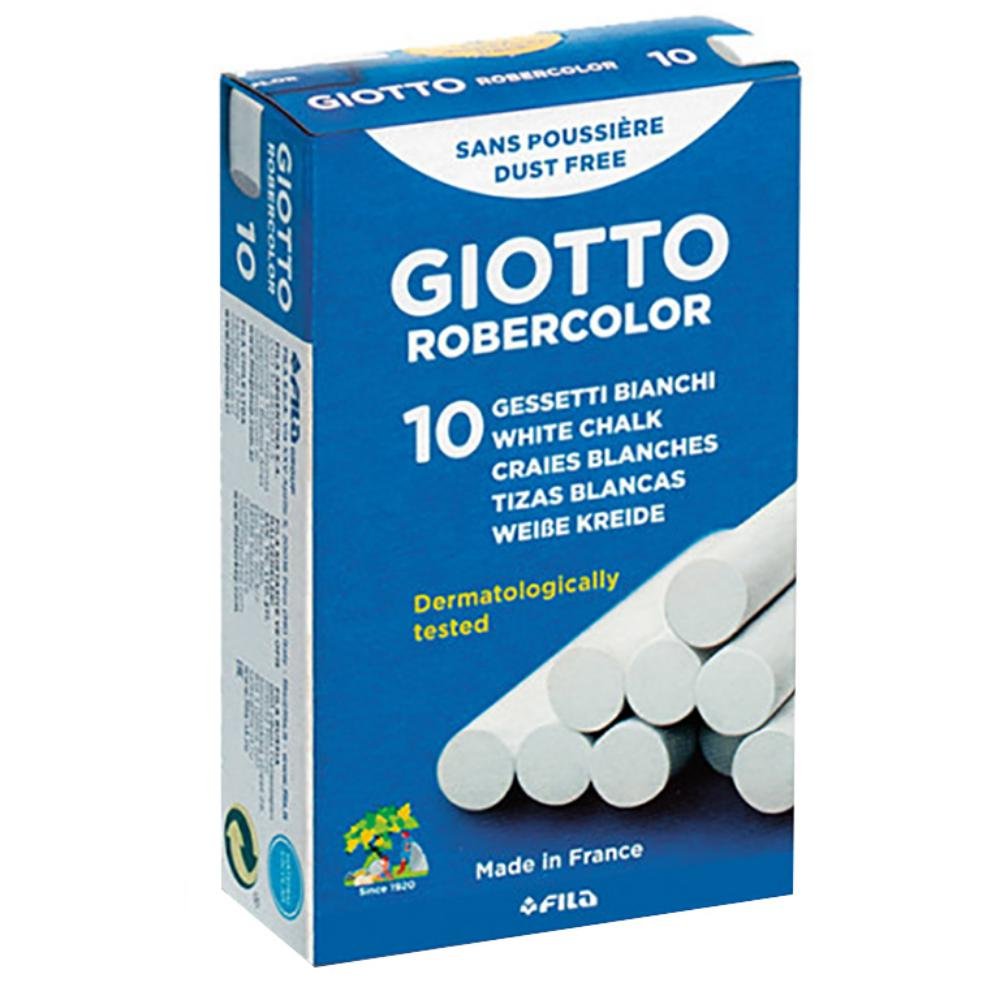 Tizas Giotto Robercolor Blancas Caja 10 ud.