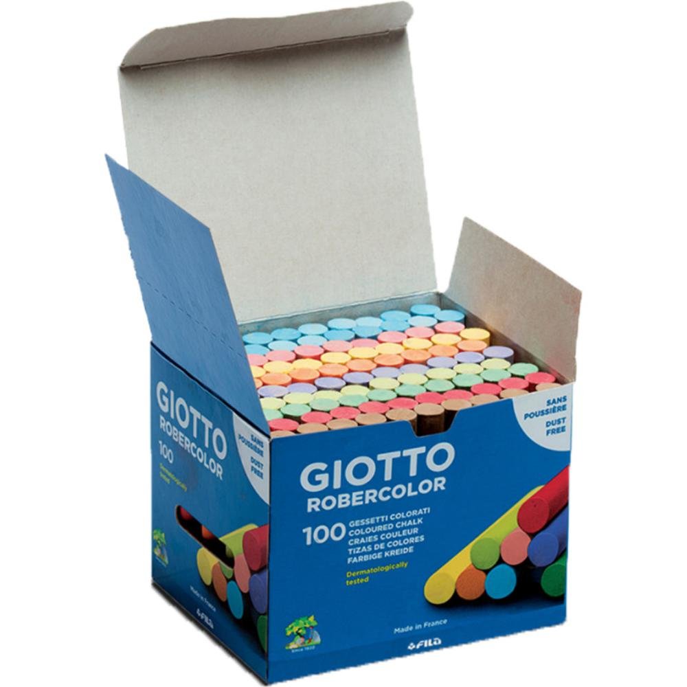 Tizas Giotto Robercolor Colores Caja 100 ud.