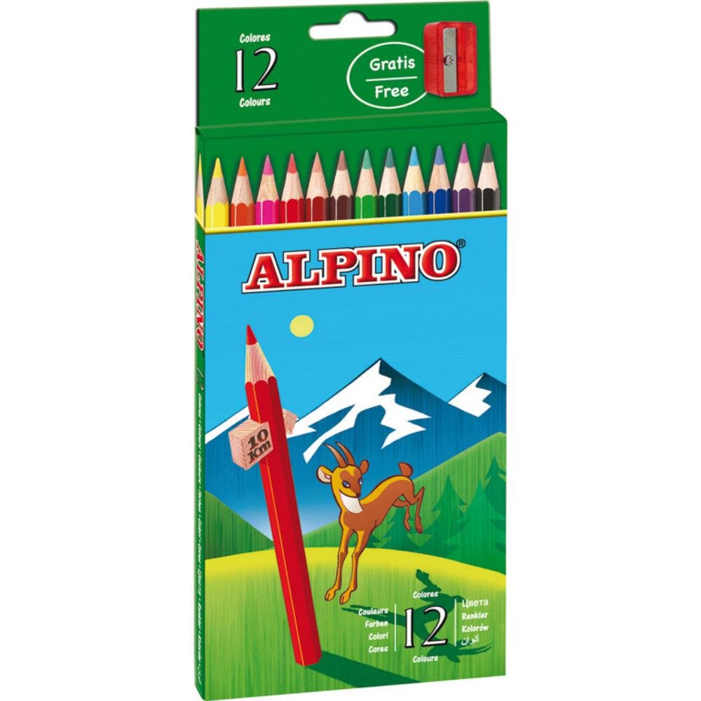 Lápices de Colores Alpino 12 Colores