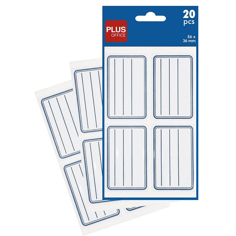 Etiquetas para Libros Plus Office 56 x 36 mm 20 ud.