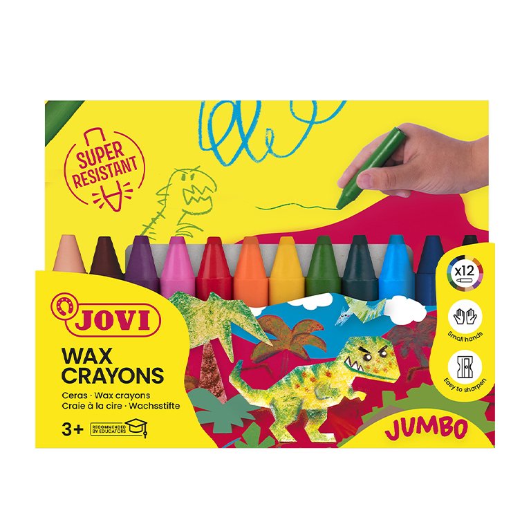 Ceras Plásticas Wax Crayons 12 Colores