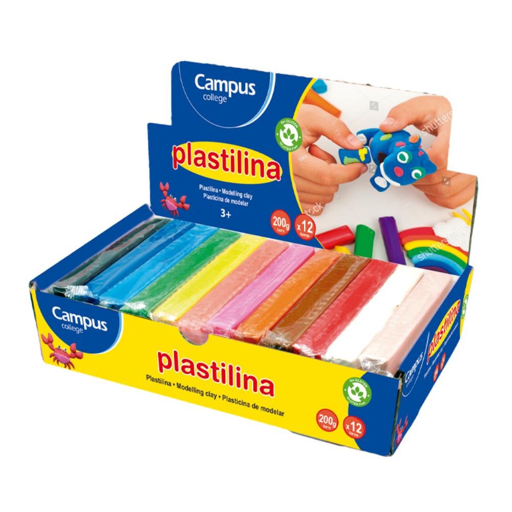 Plastilina Campus College 200g Colores Surtidos