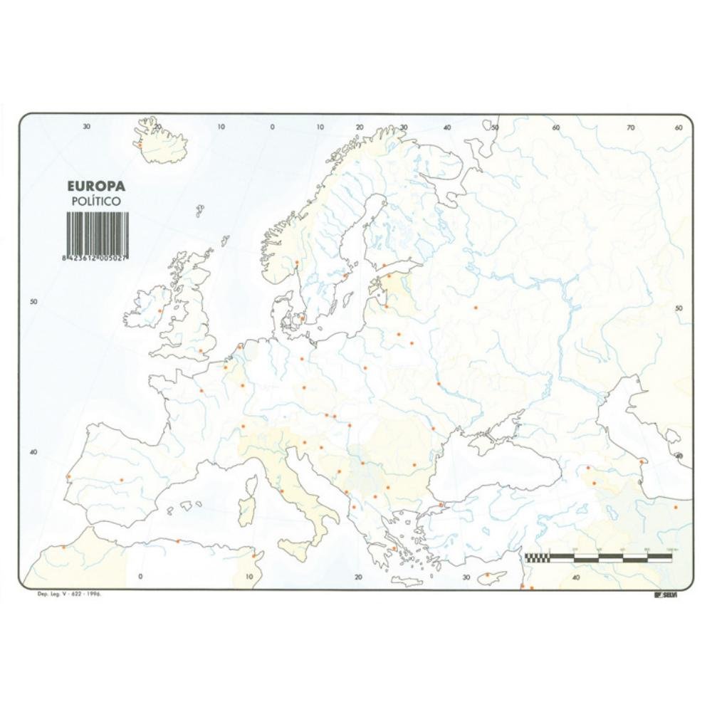 Mapa Mudo Europa Político