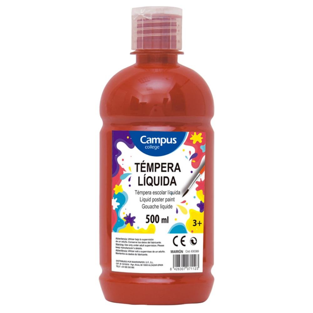 Témpera Campus College 500 ml Marrón