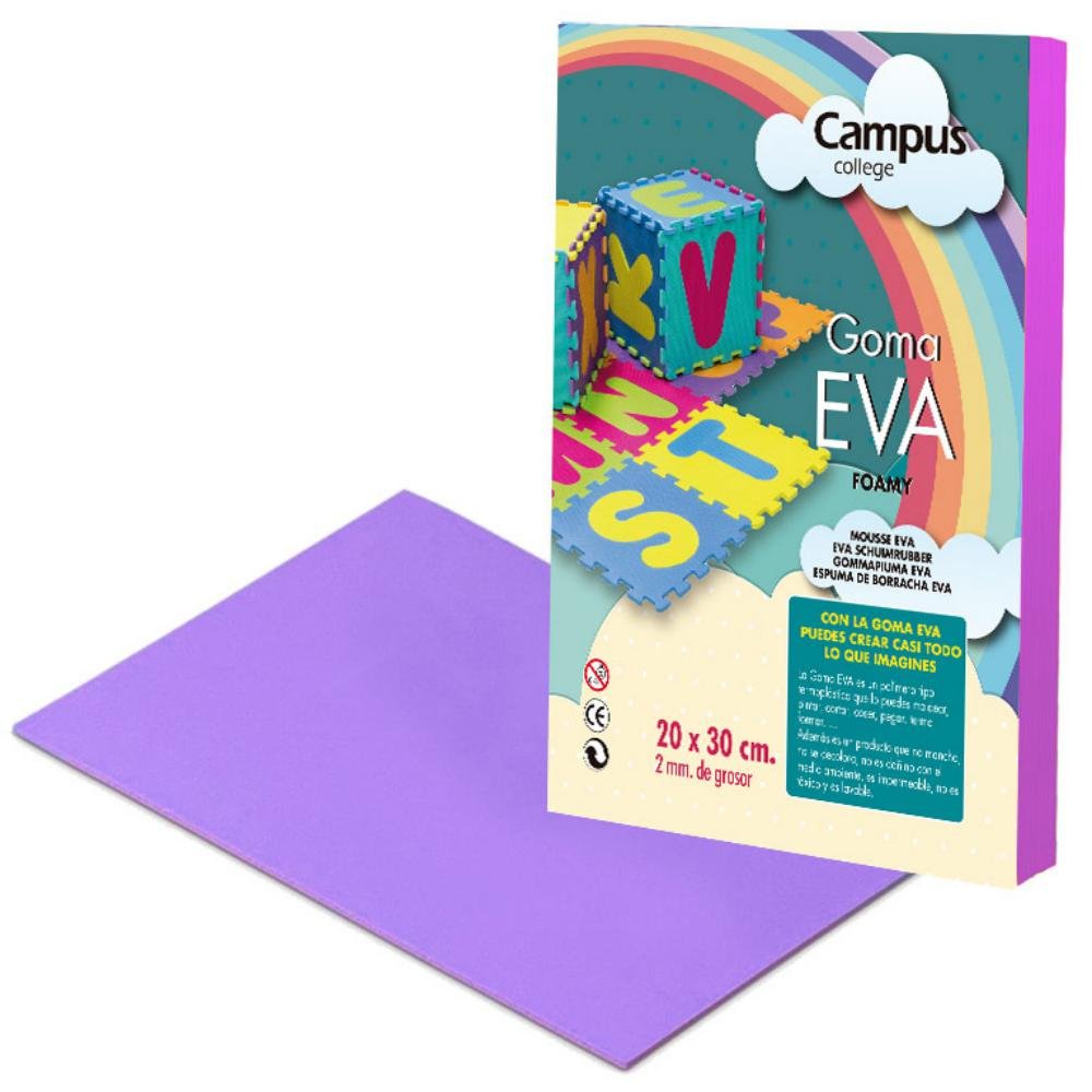 Goma Eva Campus College 200 x 300 mm Morado