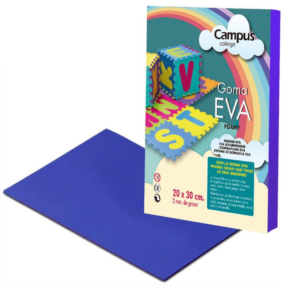 Goma Eva Campus College 200 x 300 mm Azul Ultramar